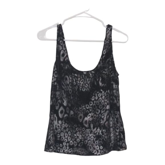 Alex Evenings Black & Gray Scoop Neck Tank Tops Women's Size L - Picture 1 of 6